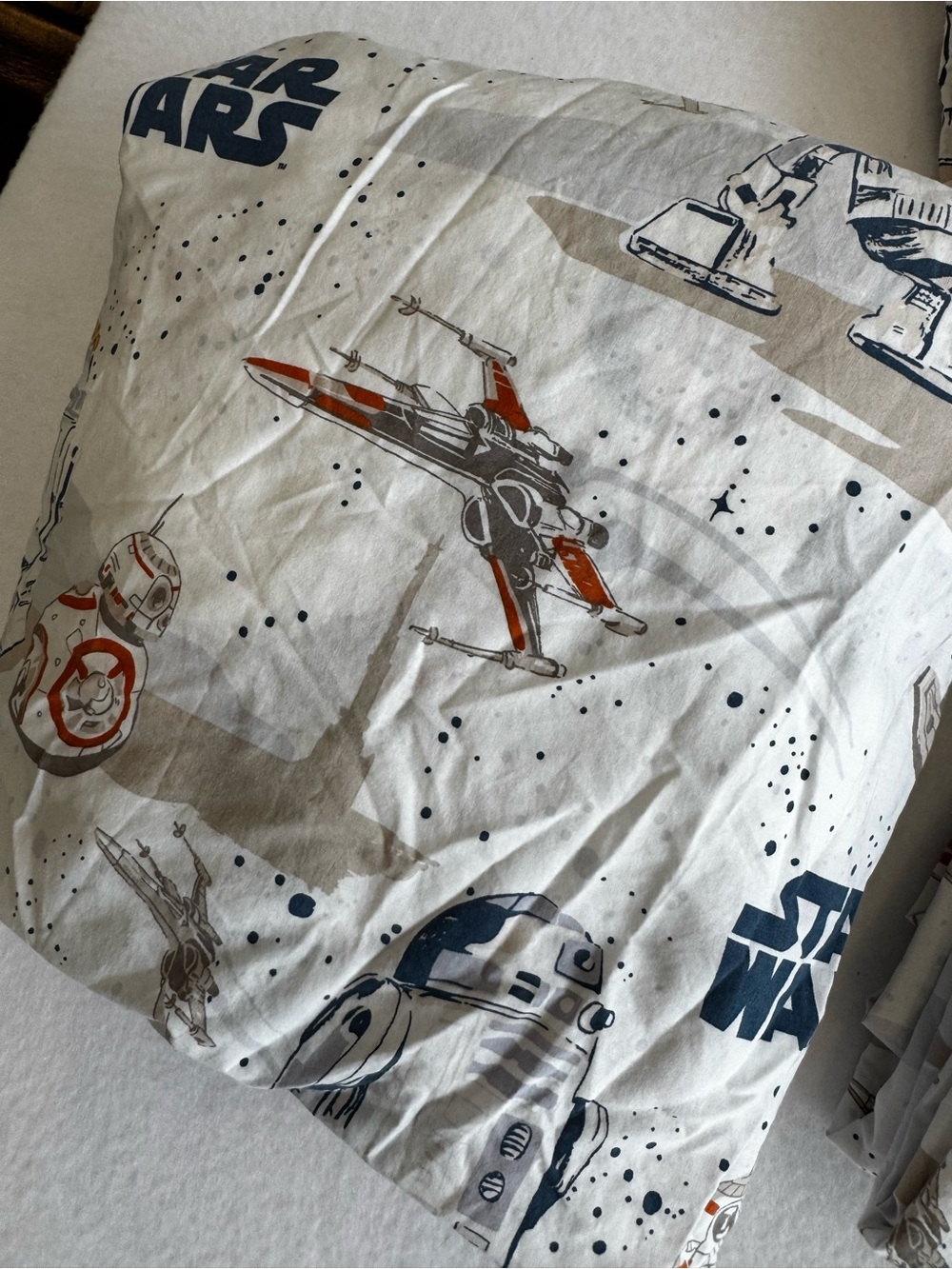 Pottery Barn Kids-Star Wars 100% Organic Cotton Galactic Sheet Set- Size Full - Picture 3 of 6